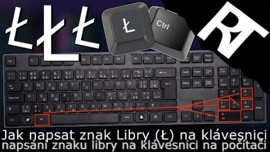 Jak napsat znak Libry £ na klávesnici – Libra znak – klávesová zkratka