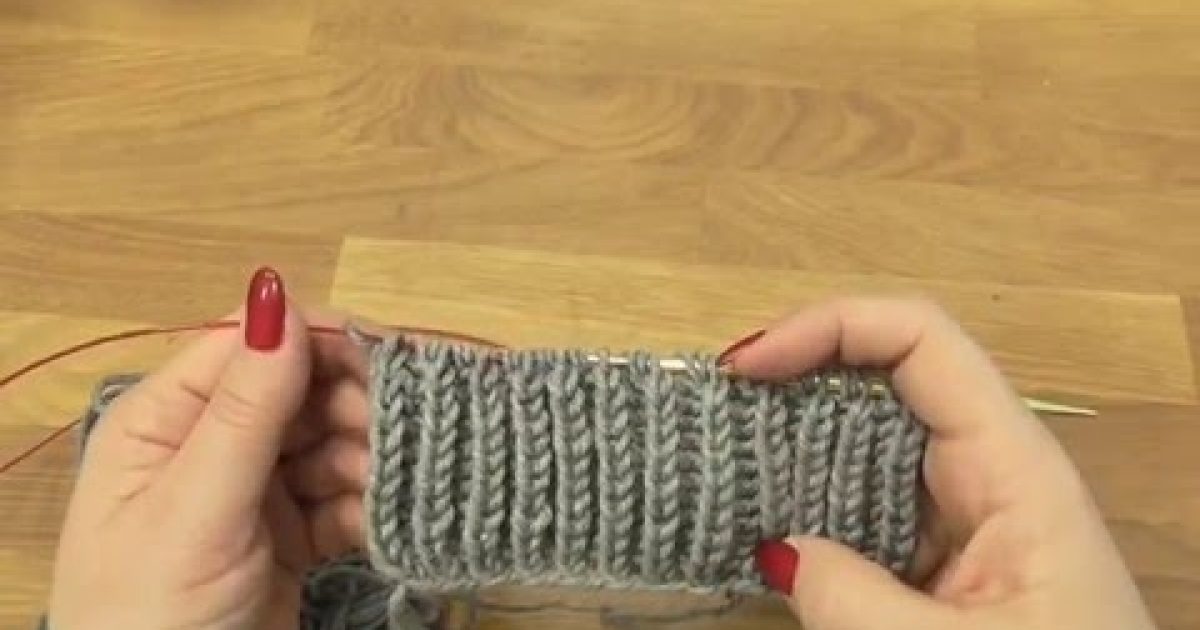 Pletený vzor Brioche 1. díl, Knitting brioche stitch
