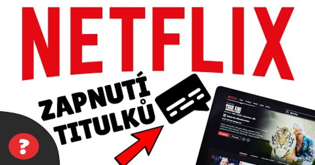 Jak NASTAVIT TITULKY na NETFLIXU | Návod | Netflix / PC