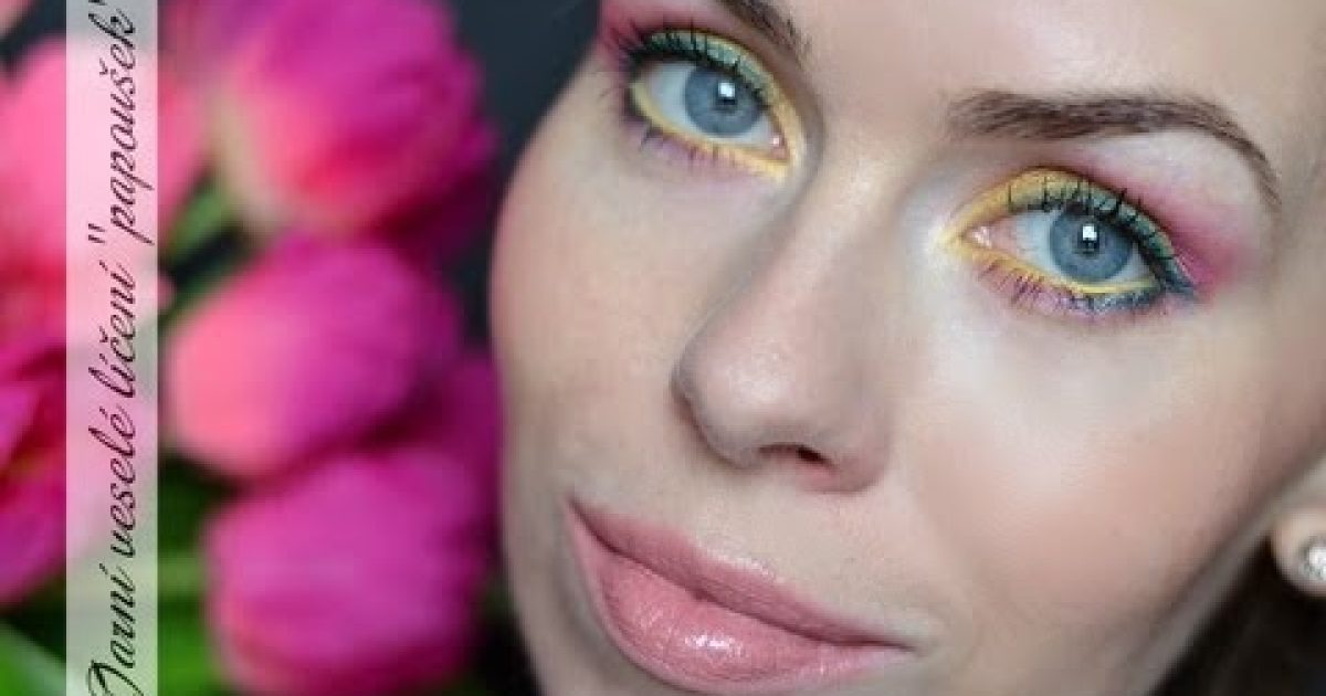 Jarní růžovožluté líčení papoušek – 24.video pro kamoska.cz / Spring yellowpink makeup look