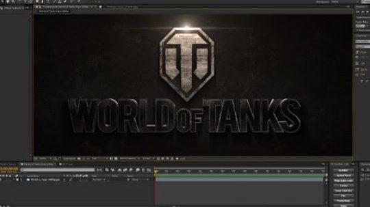CZTUTORIÁL – After Effects 148 – Element 3D – World of Tanks logo