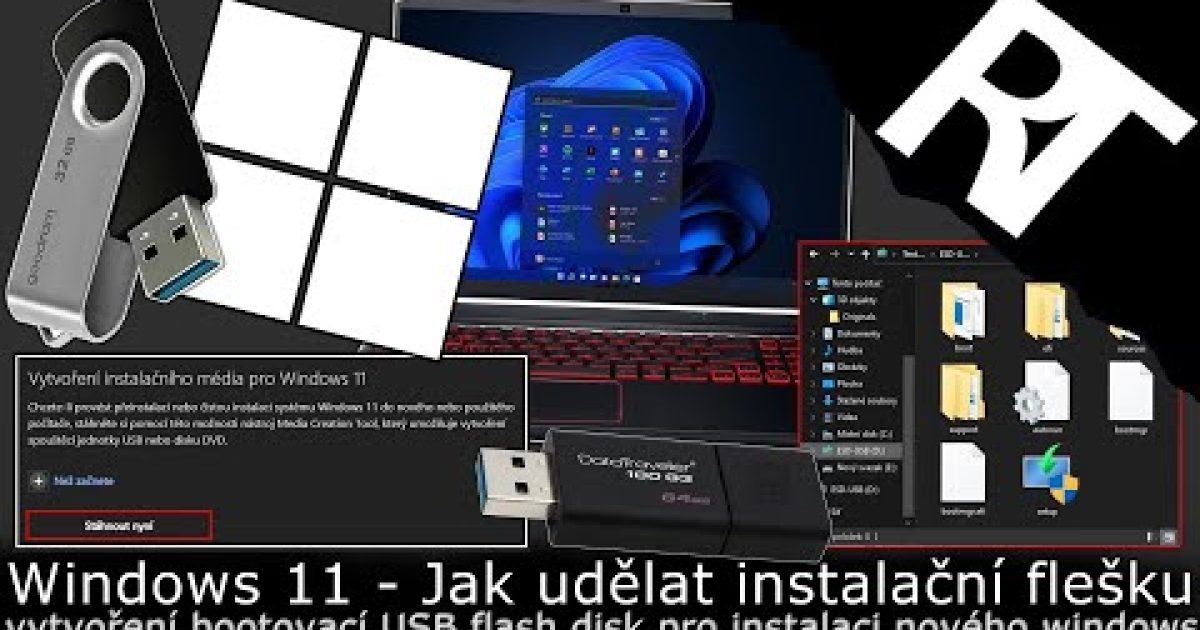 Windows 11 – Jak vytvořit bootovací USB flash disk pro instalaci – instalační flešku (tutoriál)