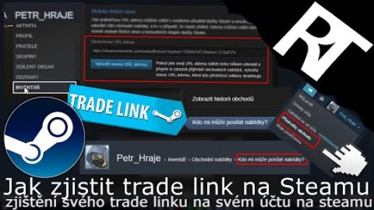 Jak zjistit/najít svůj trade link na Steamu – Steam – kde najít odkaz na trade link  (tutoriál)