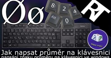 Jak napsat znak průměru ( Ø , ø ) – znak průměr / klávesová zkratka