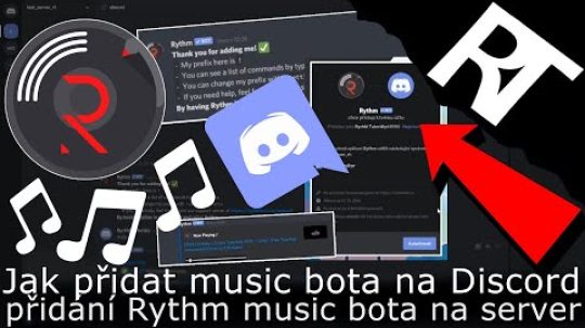 Jak přidat/dát music bota na Discord server – music bot Rythm  / jak dát na Discord bota (tutorial)