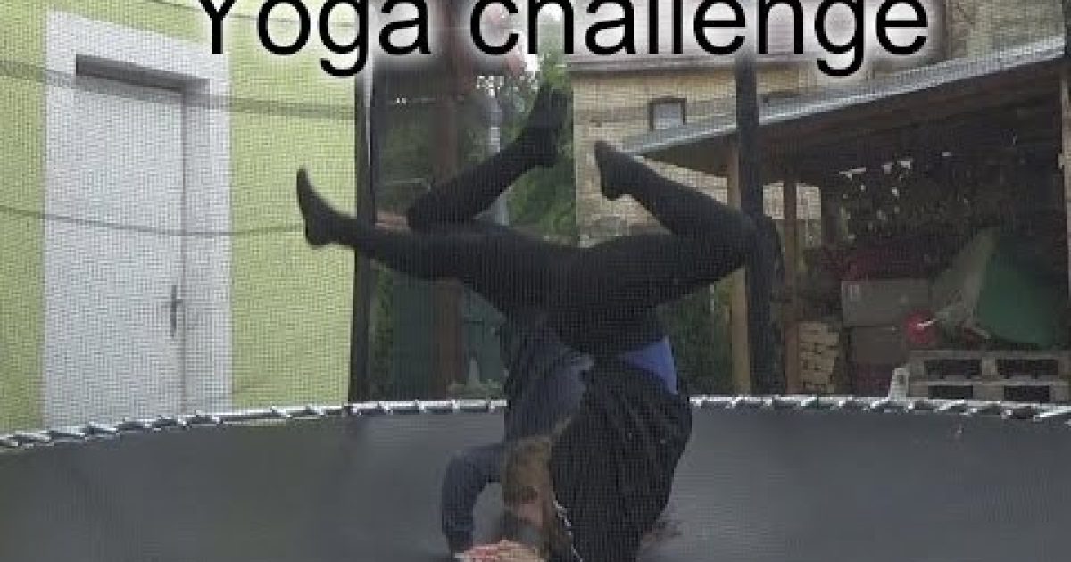 Yoga challenge na trampolíně /w Pamča
