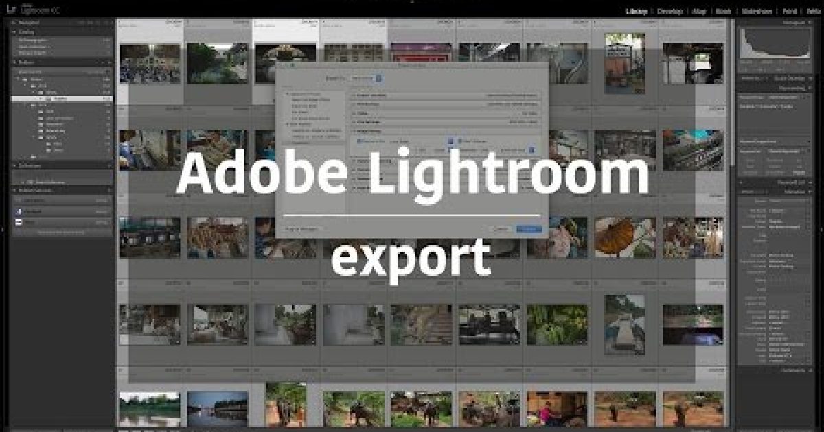 Adobe Photoshop Lightroom – export