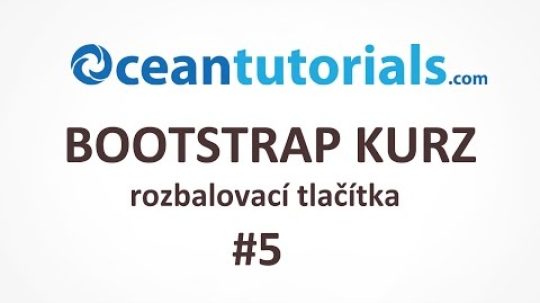 Bootstrap kurz – #05 rozbalovací tlačítka