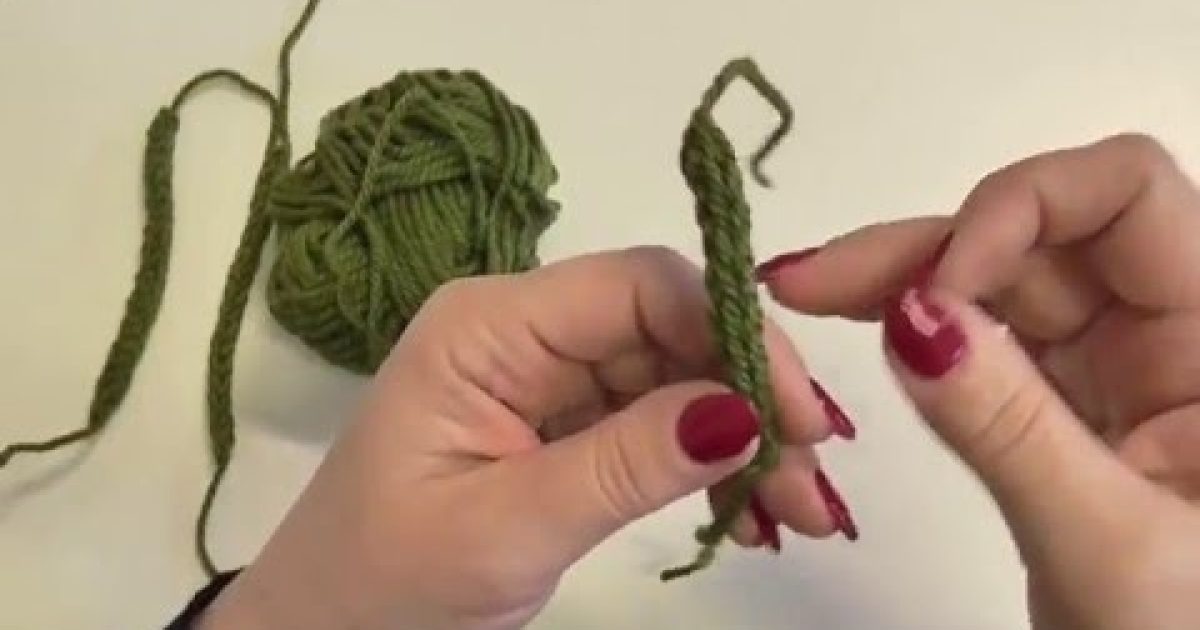 Háčkovaná dutinka – návod, crochet an i-cord