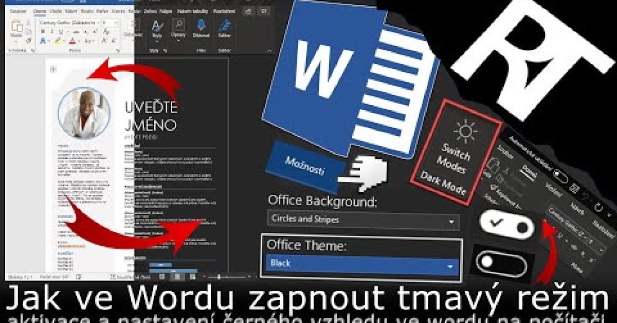 Jak zapnout tmavý režim ve Wordu I Microsoft Word I (tutoriál)