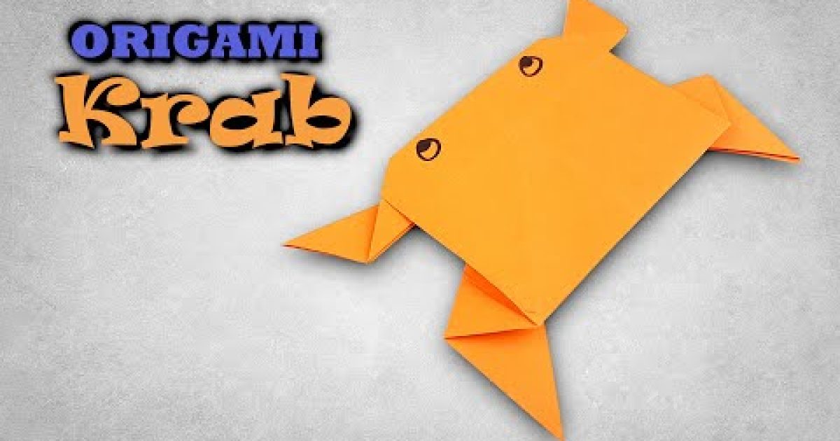 Origami krab | Jak vyrobit kraba z papíru
