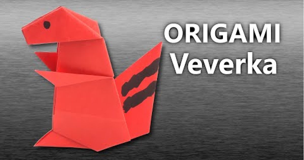 Veverka – origami návod