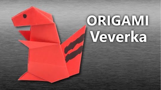 Veverka – origami návod