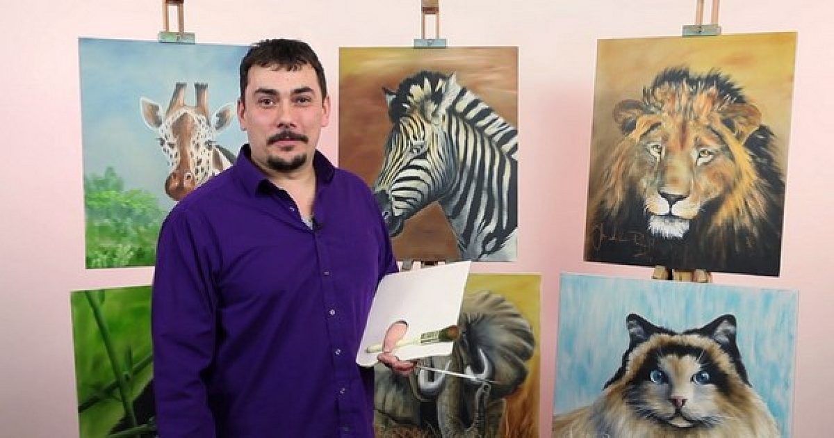 Ukázka malby – zebra