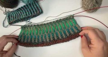 #Katrincola jednoduchý pletený vzorek pro čepici nebo nákrčník