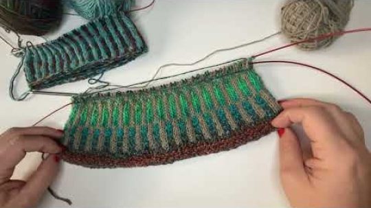 #Katrincola jednoduchý pletený vzorek pro čepici nebo nákrčník