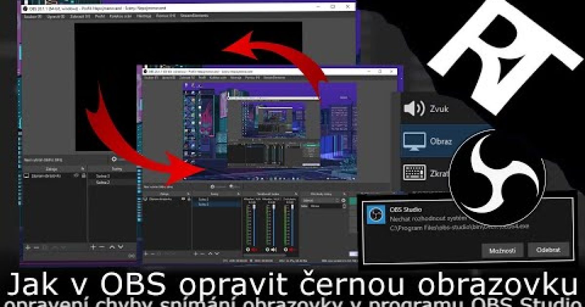 OBS Studio – Jak opravit chybu s černou obrazovkou | černá obrazovka v OBS (tutoriál)