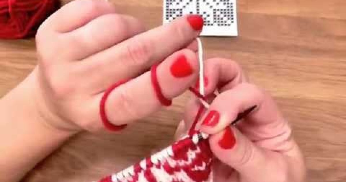 Škola pletení – vyplétání norský vzor, Norwegian knitting tutorial