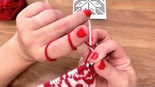 Škola pletení – vyplétání norský vzor, Norwegian knitting tutorial