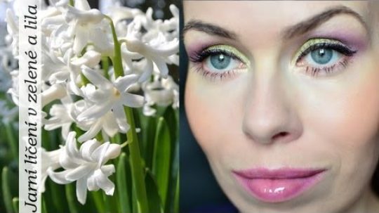 Inspirace přírodou – jarní líčení v hráškové a lila (28.video pro kamoska.cz ) / Lilacgreen look
