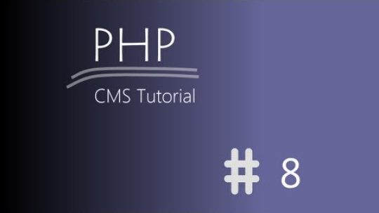 [Tutoriál] PHP CMS – Metody pro objekty #8