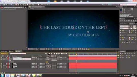 CZTUTORIÁL – After Effects 057 – Last house on the left trailer titles