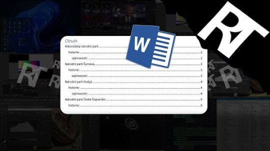 Jak vytvořit obsah ve Wordu – Rychlý automatický obsah – Microsoft Word – vytvoření obsahu MS Word