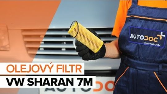 Jak vyměnit motorový olej a olejový filtr na VW SHARAN 7M [NÁVOD]