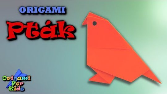 Origami Pták – jak vyrobit origami ptáčka z papíru – papoušek