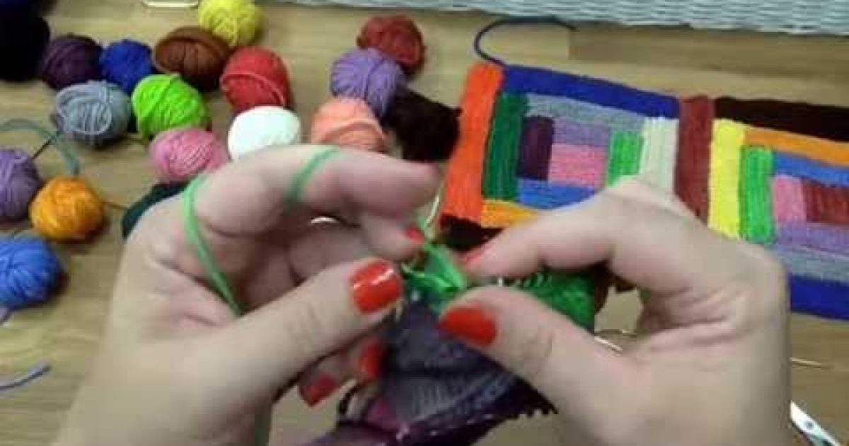 Pletený patchwork – deka 2. díl, Knitting patchwork blanket