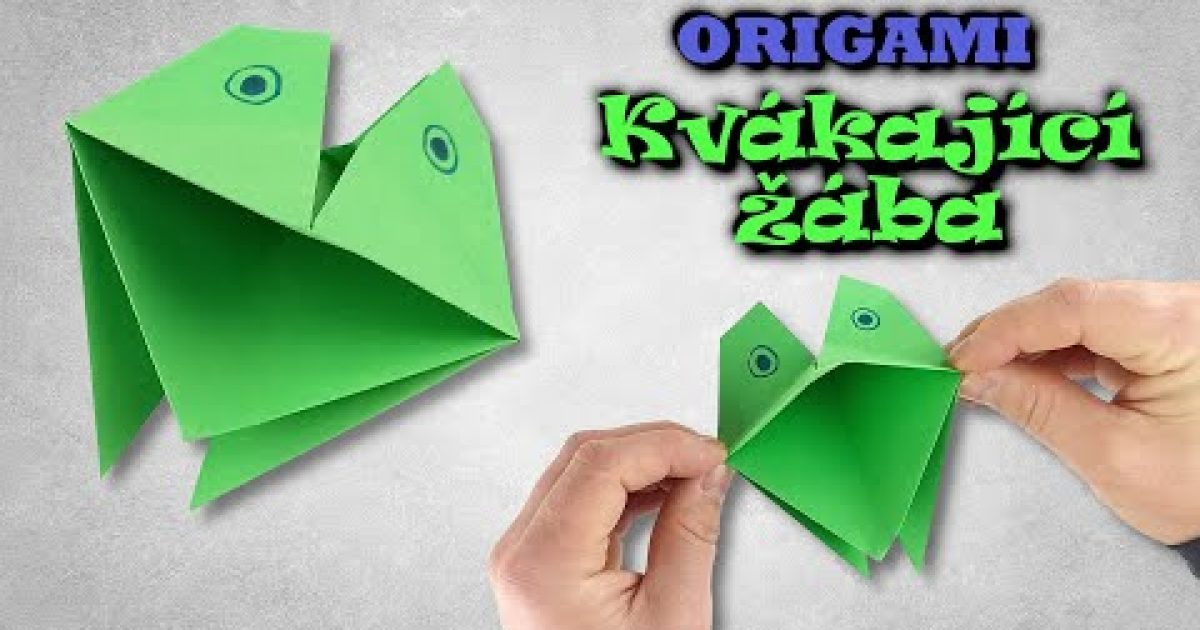 Origami kvákající žába | Jak vyrobit mluvící žábu z papíru