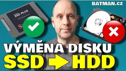 Výměna HDD / SSD notebook Lenovo