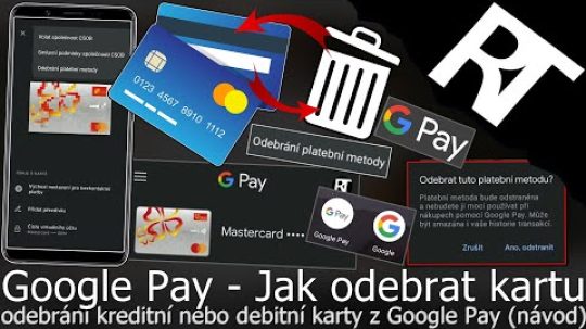 Jak odebrat kartu z Google Pay – Jak odstranit platební kartu – odebrání karty (tutoriál)