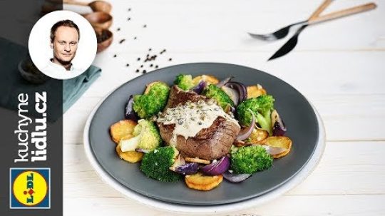 Hovězí rump steak s kořenovou zeleninou – Marcel Ihnačák – RECEPTY KUCHYNĚ LIDLU