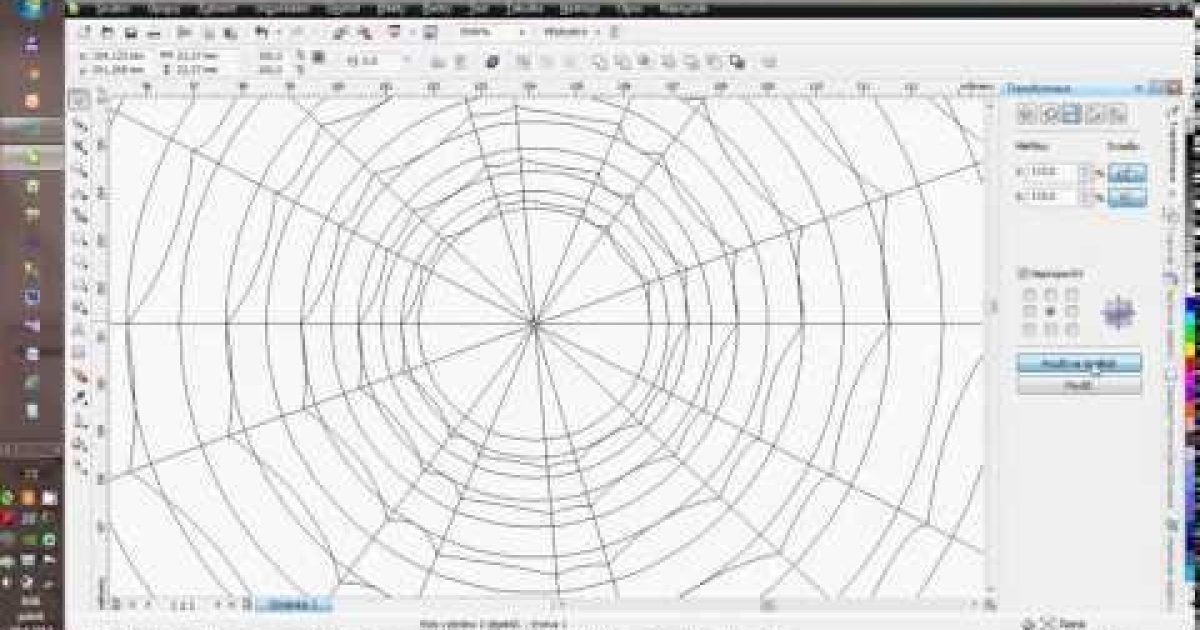 How to draw Spider’s Web in Corel Draw (czech comment)