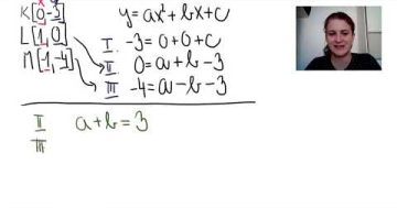 Jak vyjádřit předpis kvadratické funkce ze zadaných bodů?