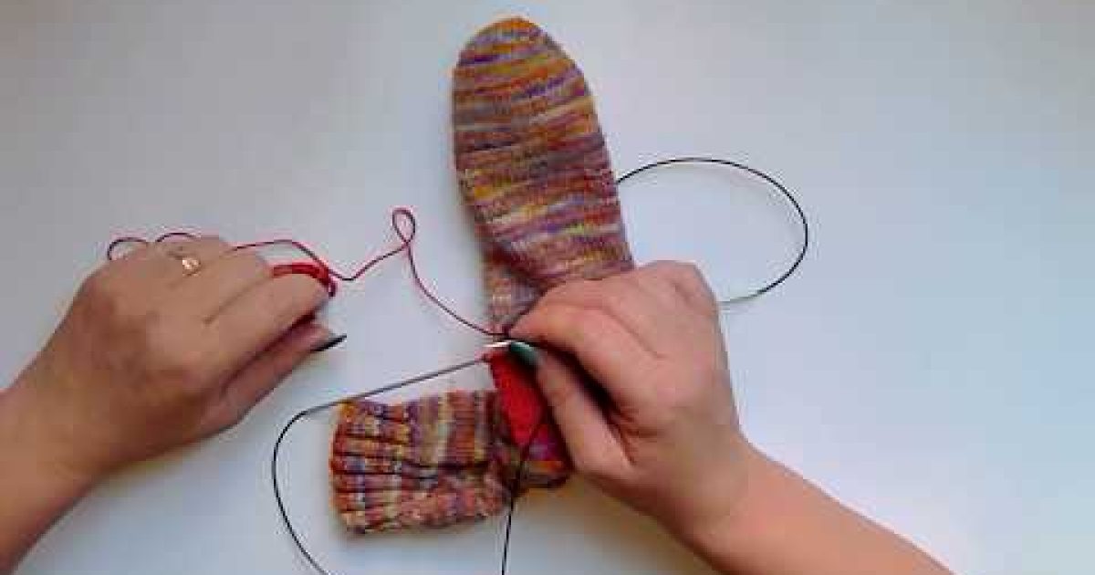 Jak opravit díru v ručně pletených ponožkách 2. díl, Škola #pletení #Katrincola