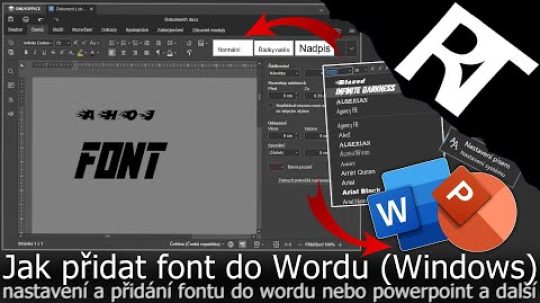 Jak vložit font písma do Wordu / PowerPointu – Jak přidat font do Windows (tutoriál)