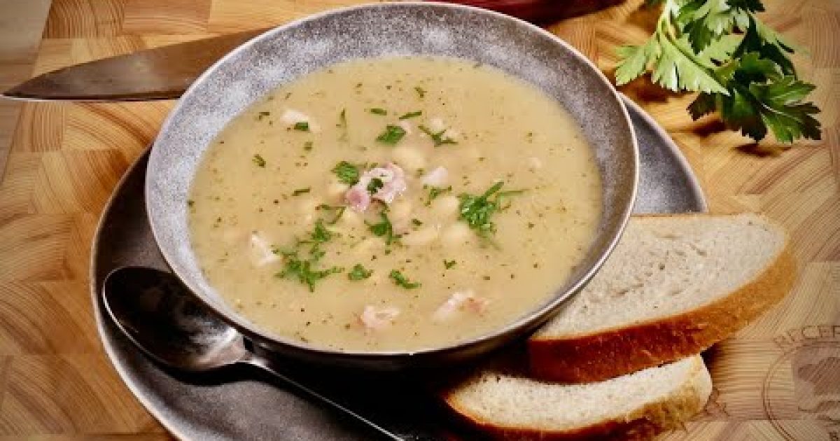 Úžasný recept na polévku! BÍLÁ FAZOLOVÁ POLÉVKA za 30 minut a bez mouky!