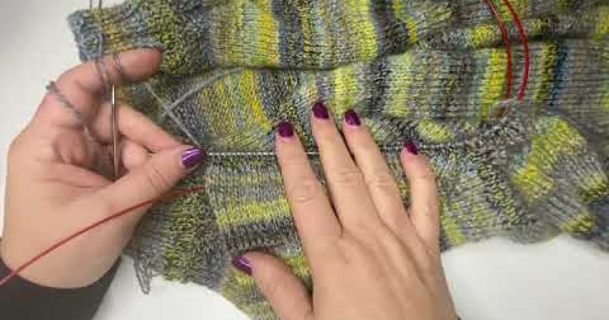 #Katrincola Nahození dvou rukávů na jednu jehlici, pletený svetr 6. díl začátek