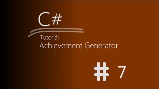 C# Tutorial – generátor Minecraft Achievementů – ep. 7 – GUI part. 1