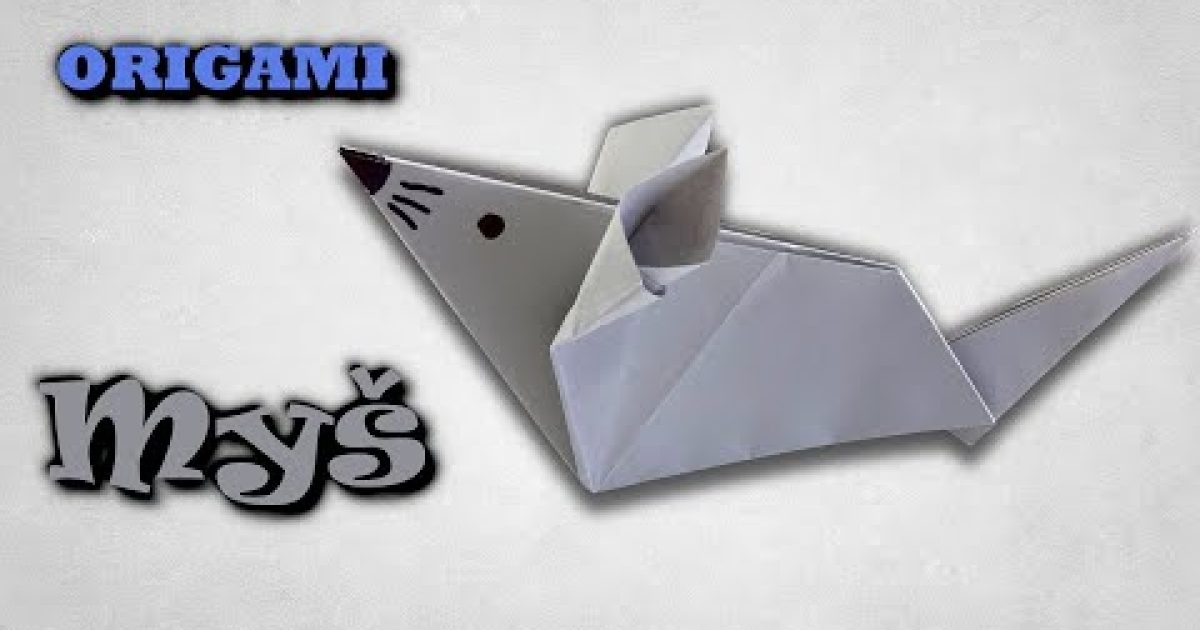Origami Myš – jak složit myš z papíru