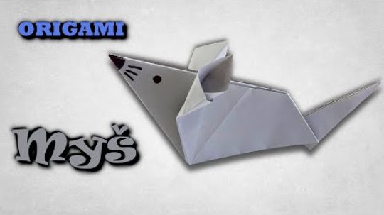 Origami Myš – jak složit myš z papíru