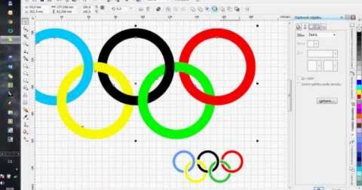 Corel Draw X4 – how to draw Olympic rings