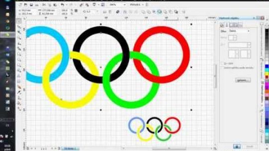 Corel Draw X4 – how to draw Olympic rings