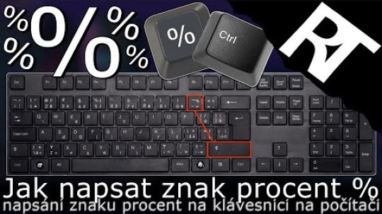 Jak napsat procenta % na klávesnici – znak procent – klávesová zkratka