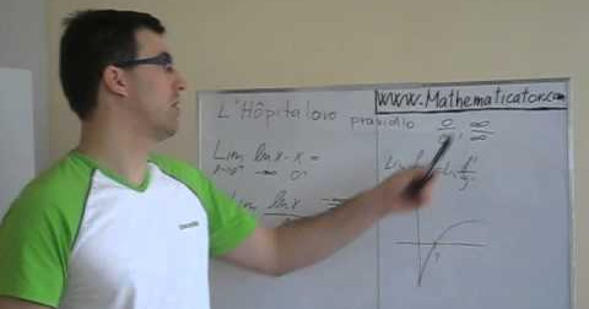 Limita funkce – L’Hopitalovo pravidlo – specialni trik 1