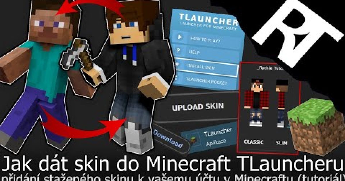 Jak si dát skin do Minecraftu TLauncher pro WAREZ účet – Jak změnit skin v Minecraft (tutoriál)