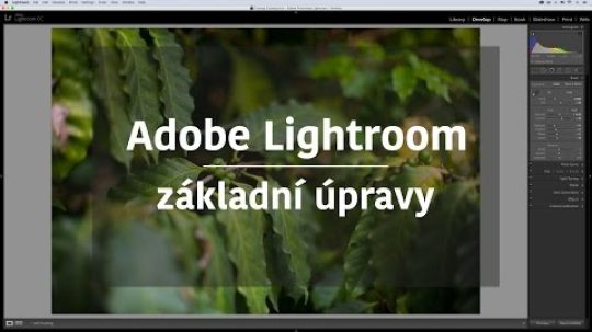 Adobe Photoshop Lightroom – základní úpravy