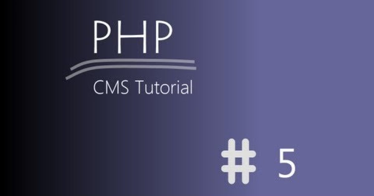 [Tutoriál] PHP CMS – Hlavní třída #5